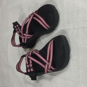 Chaco Shoes Gray Black Summer Hiking Sandals Purple Pink Strappy Women Size 6